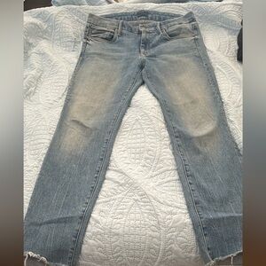 MOTHER Light Blue Straight Leg Jeans